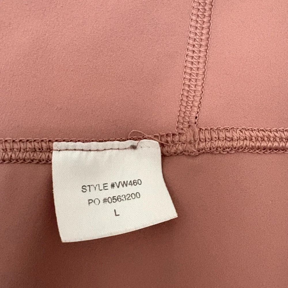 Vuori Soft Stretch Two-Tone Pink Colorblock Leggings Size Large Lg - Picture 5 of 6